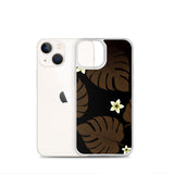 Monstera Leaf and Plumeria iPhone Case -  iPhone Case 11 12 13 (Pro Pro max Mini) 7 8 plus SE XR, X, XS, Xs max
