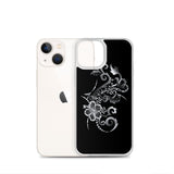 Hibiscus Tattoo iPhone Case - White -  iPhone Case 11 12 13 (Pro Pro max Mini) 7 8 plus SE XR, X, XS, Xs max