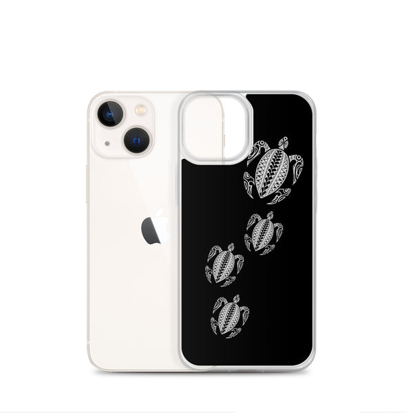Honu Family  (Hawaiian Sea Turtle) Samoan Tattoo iPhone Case -  iPhone Case 11 12 13 (Pro Pro max Mini) 7 8 plus SE XR, X, XS, Xs max