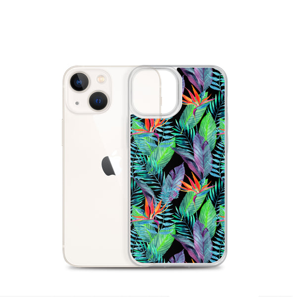 Bird of Paradise iPhone Case (Larger Flowers) -  iPhone Case 11 12 13 (Pro Pro max Mini) 7 8 plus SE XR, X, XS, Xs max