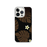 Monstera Leaf and Plumeria iPhone Case -  iPhone Case 11 12 13 (Pro Pro max Mini) 7 8 plus SE XR, X, XS, Xs max