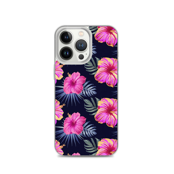 Bright Pink Hibiscus iPhone Case - iPhone Case 11 12 13 (Pro Pro max Mini) 7 8 plus SE XR, X, XS, Xs max