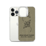 Manta Ray Polynesian Tattoo Iphone Case Aloha Kekahi I Kekahi (Love One Another) - iPhone Case 11 12 13 (Pro Pro max Mini) 7 8 plus SE XR, X, XS, Xs max