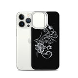 Hibiscus Tattoo iPhone Case - White -  iPhone Case 11 12 13 (Pro Pro max Mini) 7 8 plus SE XR, X, XS, Xs max