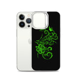 Hibiscus Tattoo iPhone Case - Lime Green -  iPhone Case 11 12 13 (Pro Pro max Mini) 7 8 plus SE XR, X, XS, Xs max