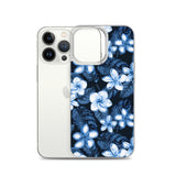 Blue Plumeria iPhone Case -  iPhone Case 11 12 13 (Pro Pro max Mini) 7 8 plus SE XR, X, XS, Xs max