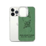 Manta Ray Polynesian Tattoo Iphone Case Aloha Kekahi I Kekahi (Love One Another) -  iPhone Case 11 12 13 (Pro Pro max Mini) 7 8 plus SE XR, X, XS, Xs max