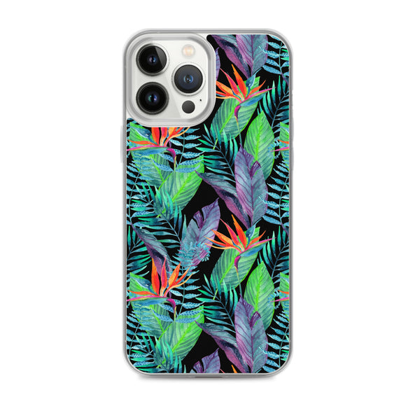 Bird of Paradise iPhone Case (Larger Flowers) -  iPhone Case 11 12 13 (Pro Pro max Mini) 7 8 plus SE XR, X, XS, Xs max