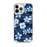 Blue Plumeria iPhone Case -  iPhone Case 11 12 13 (Pro Pro max Mini) 7 8 plus SE XR, X, XS, Xs max