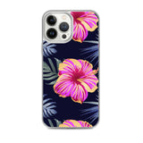 Bright Pink Hibiscus iPhone Case - Larger Flowers -  iPhone Case 11 12 13 (Pro Pro max Mini) 7 8 plus SE XR, X, XS, Xs max