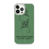 Manta Ray Polynesian Tattoo Iphone Case Aloha Kekahi I Kekahi (Love One Another) -  iPhone Case 11 12 13 (Pro Pro max Mini) 7 8 plus SE XR, X, XS, Xs max