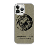 Gecko Yin Yang Polynesian Tattoo Iphone Case Aloha Kekahi I Kekahi (Love One Another) -  iPhone Case 11 12 13 (Pro Pro max Mini) 7 8 plus SE XR, X, XS, Xs max