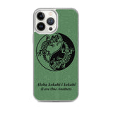 Gecko Yin Yang Polynesian Tattoo Iphone Case Aloha Kekahi I Kekahi (Love One Another) - iPhone Case 11 12 13 (Pro Pro max Mini) 7 8 plus SE XR, X, XS, Xs max