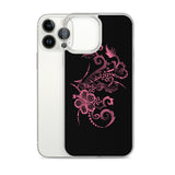 Hibiscus Tattoo iPhone Case - Hot Pink -  iPhone Case 11 12 13 (Pro Pro max Mini) 7 8 plus SE XR, X, XS, Xs max