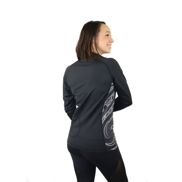 Polynesian tattoo workout jacket