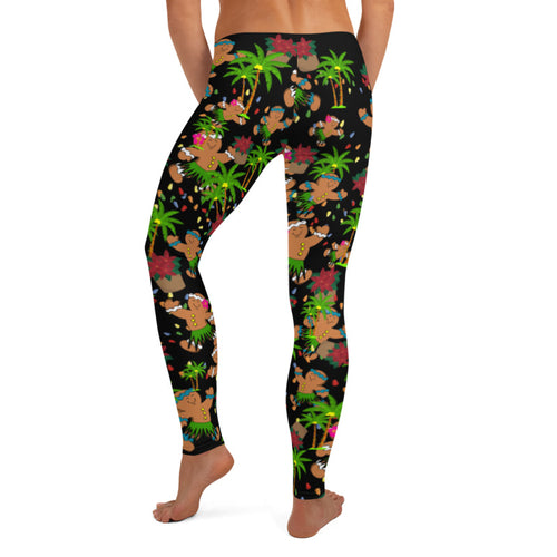 Tropical Christmas Leggings