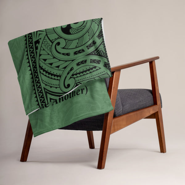 Manta Ray tattoo throw