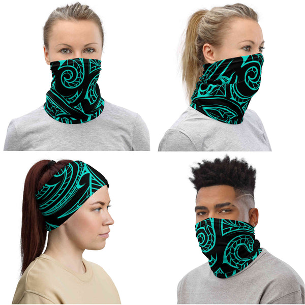 Maori tattoo neck gaiter