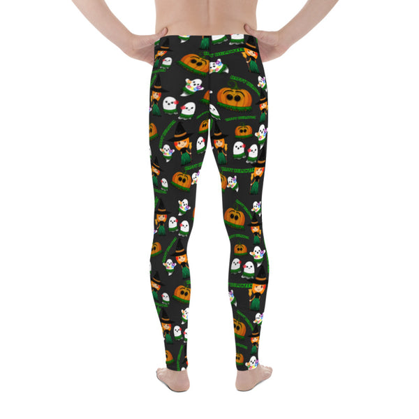 Happy Hulaween mens leggings