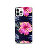 Bright Pink Hibiscus iPhone Case - Larger Flowers -  iPhone Case 11 12 13 (Pro Pro max Mini) 7 8 plus SE XR, X, XS, Xs max