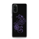 purple hibiscus samsung galaxy case