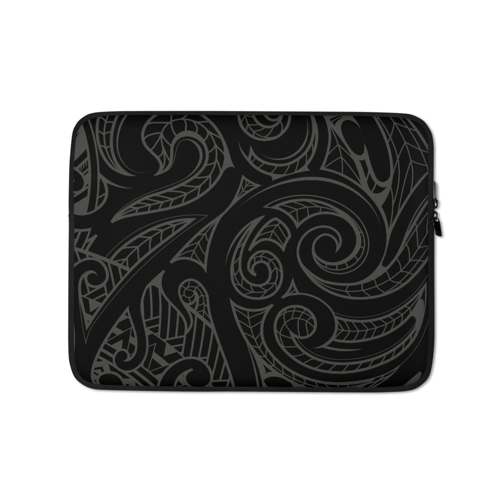 Polynesian Tone on Tone Tattoo Laptop Sleeve / Case