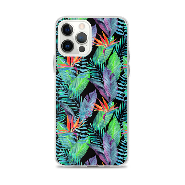 Bird of Paradise iPhone Case (Larger Flowers) -  iPhone Case 11 12 13 (Pro Pro max Mini) 7 8 plus SE XR, X, XS, Xs max