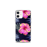 Bright Pink Hibiscus iPhone Case - Larger Flowers -  iPhone Case 11 12 13 (Pro Pro max Mini) 7 8 plus SE XR, X, XS, Xs max