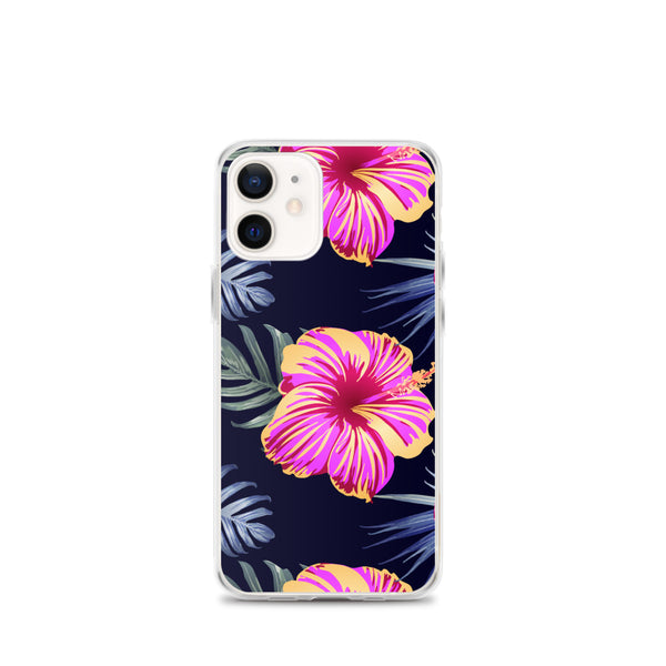 Bright Pink Hibiscus iPhone Case - Larger Flowers -  iPhone Case 11 12 13 (Pro Pro max Mini) 7 8 plus SE XR, X, XS, Xs max
