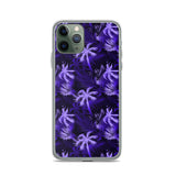 purple tropical iphone case