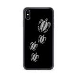 Black Polynesian tattoo iphone case