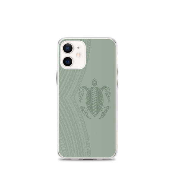Polynesian tattoo phone case green