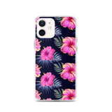 Bright Pink Hibiscus iPhone Case - iPhone Case 11 12 13 (Pro Pro max Mini) 7 8 plus SE XR, X, XS, Xs max