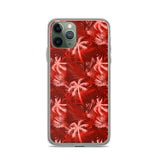red tropical iphone case