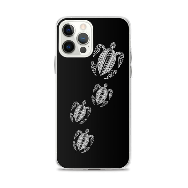 Black Samoan tattoo iphone case