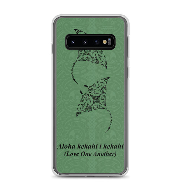 Manta Ray Tattoo Samsung Case Green