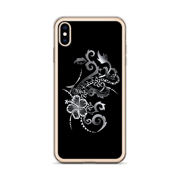 Polynesian hibiscus iphone case