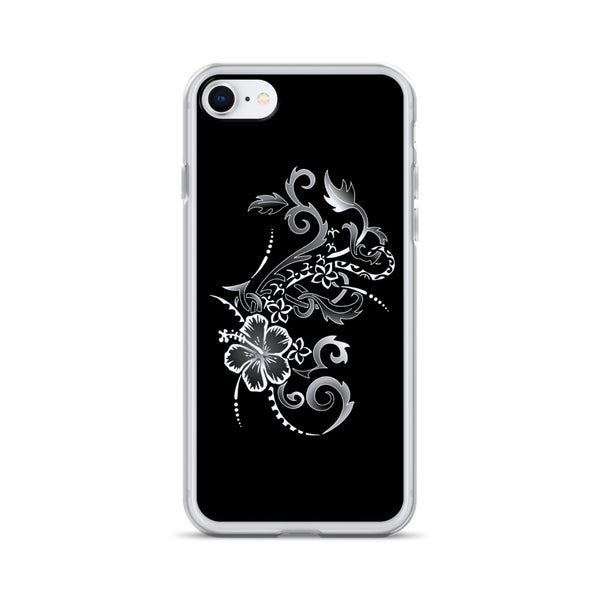tropical floral iphone case