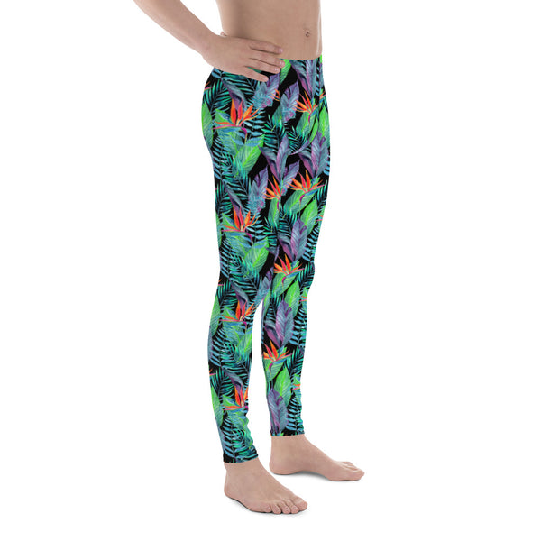 mens tropical leggings
