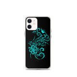 Teal Hawaiian Hibiscus iphone case