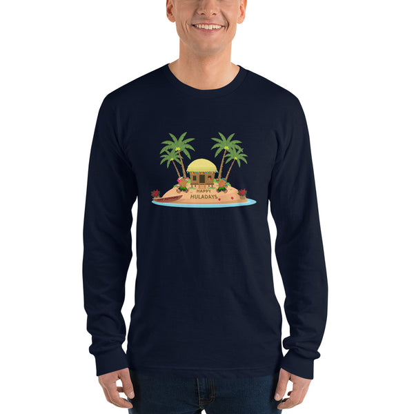 Hawaiian Christmas Long Sleeve Shirt