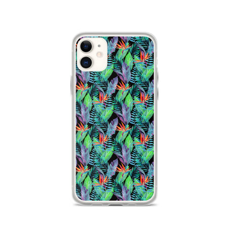 Bird of Paradise iPhone Case (Larger Flowers) -  iPhone Case 11 12 13 (Pro Pro max Mini) 7 8 plus SE XR, X, XS, Xs max