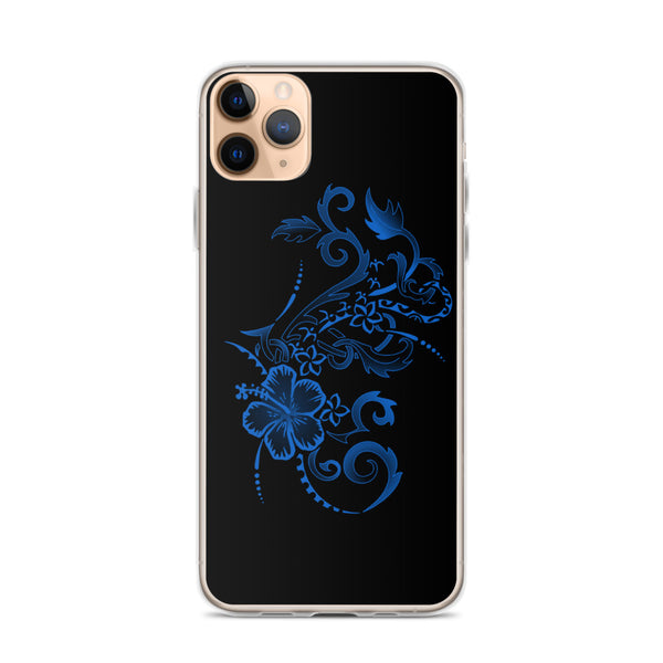 Hawaiian tattoo hibiscus iphone case