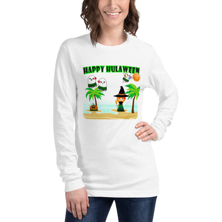 Christmas in Hawaii - Happy Huladays / Mele Kalikimaka Women's Long Sleeve Tee