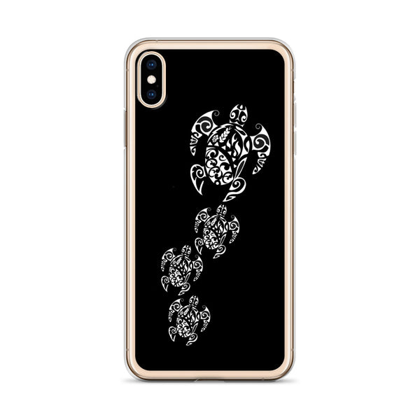 Honu tattoo black iphone case