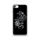 sliver hibiscus tropical iphone case