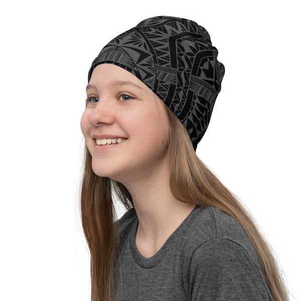 Black Samoan tattoo hat