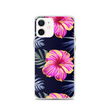 Bright Pink Hibiscus iPhone Case - Larger Flowers -  iPhone Case 11 12 13 (Pro Pro max Mini) 7 8 plus SE XR, X, XS, Xs max