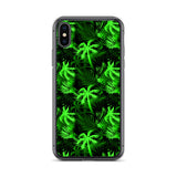 palm tree fern iphone case