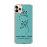 Blue tattoo iphone case
